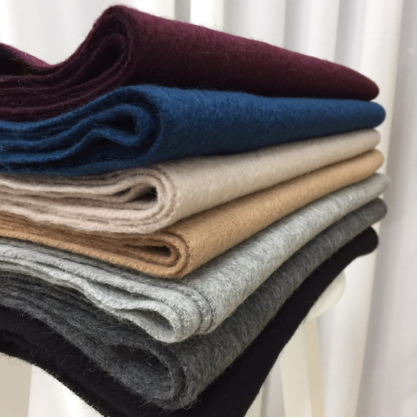 Wool 100 muffler 7color Wool shawl Winter item coo