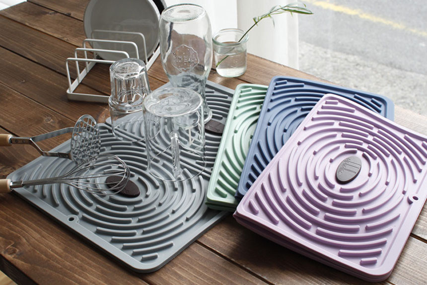 Maze Search Drying Mat 4color Silicone Tool Kitche