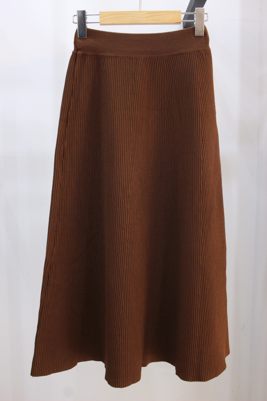Flare knit long skirt a line Goliath bending Twent