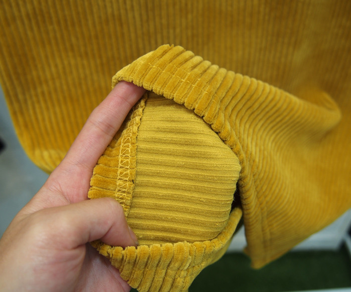 Goliath velvet waist banding long skirt H line chi