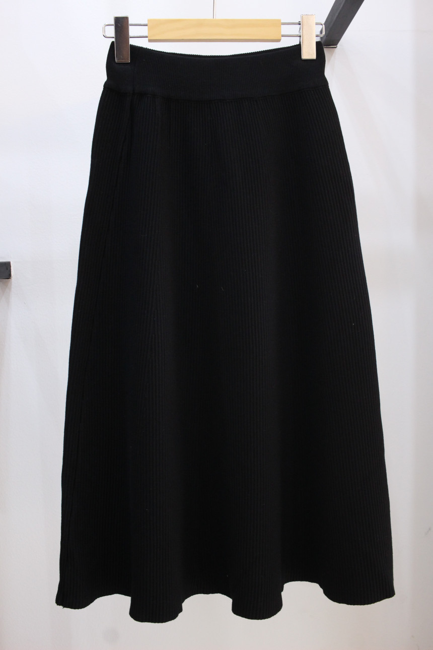 Flare knit long skirt a line Goliath bending Twent
