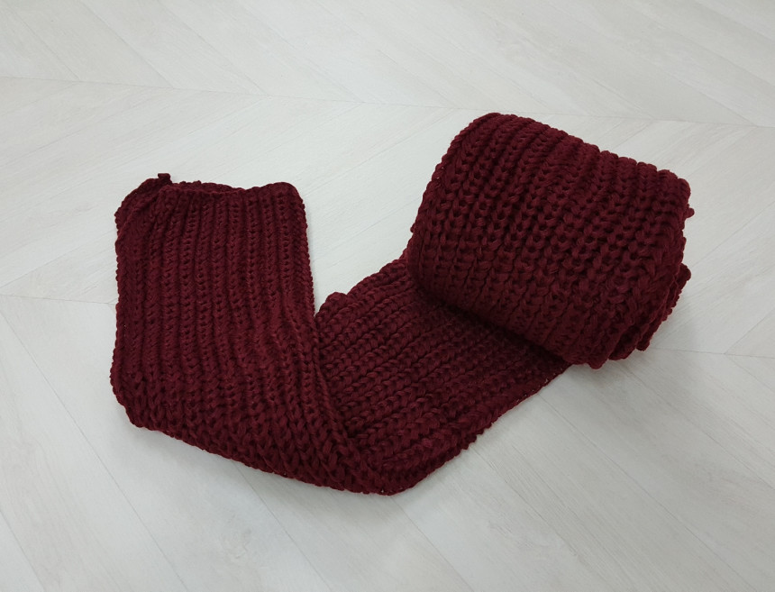 Couple knit scarf 6color Vivid color Basics Unique