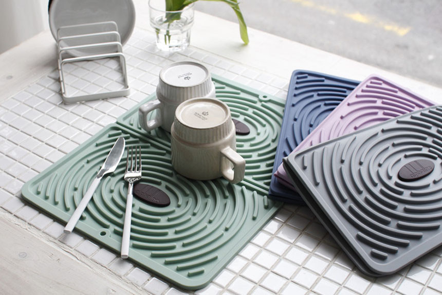 Maze Search Drying Mat 4color Silicone Tool Kitche