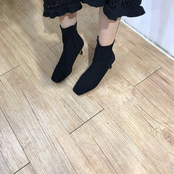 Suede angle boots 30s Women's high-class design