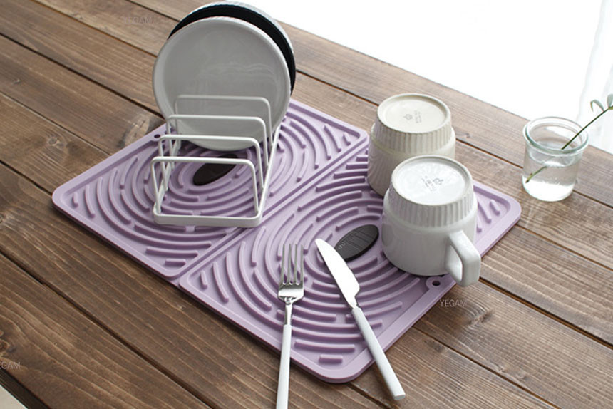Maze Search Drying Mat 4color Silicone Tool Kitche