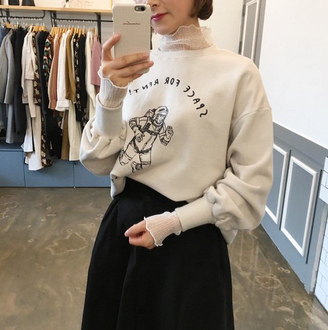 High-waisted button Long skirt Winter button A-lin