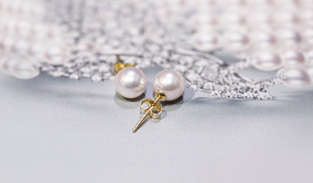 14K 18K 단아한 아코야 해수 진주귀걸이 8.5mm 9mm AAA+(감정서 포함)