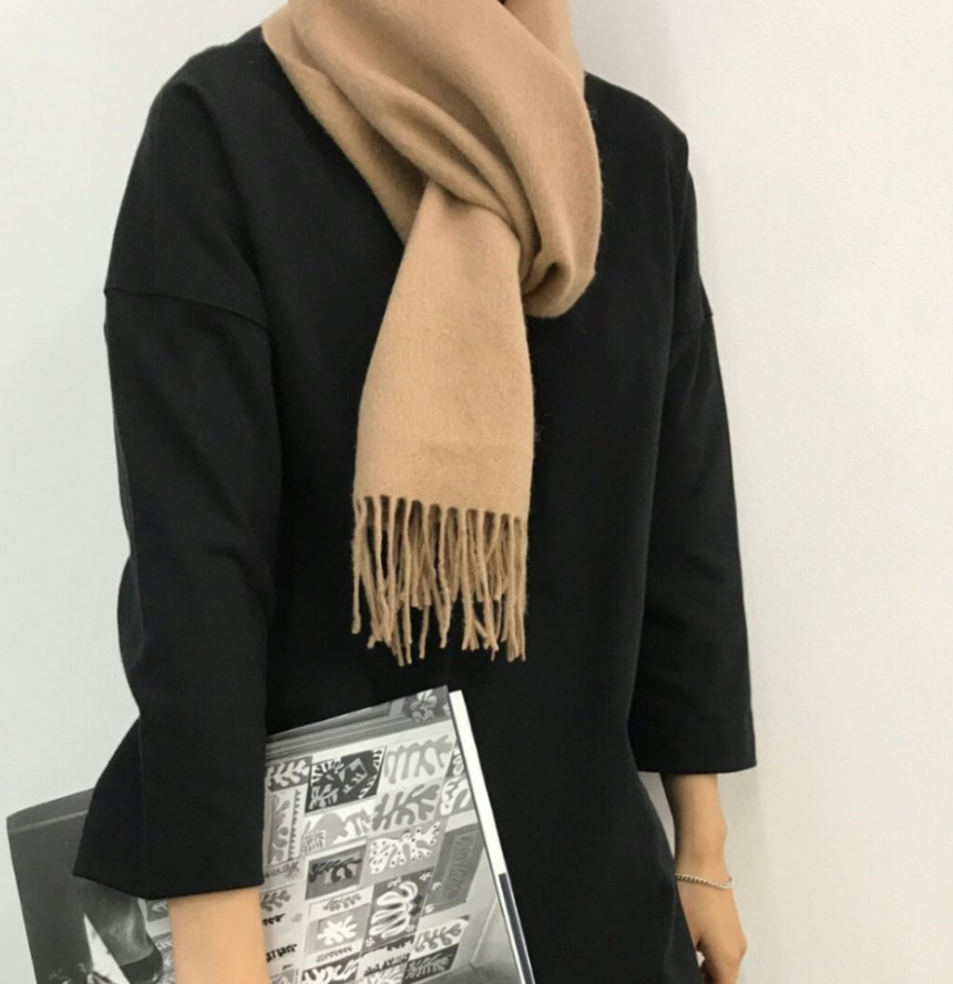 Good quality wool 100 muffler Modern sense of styl