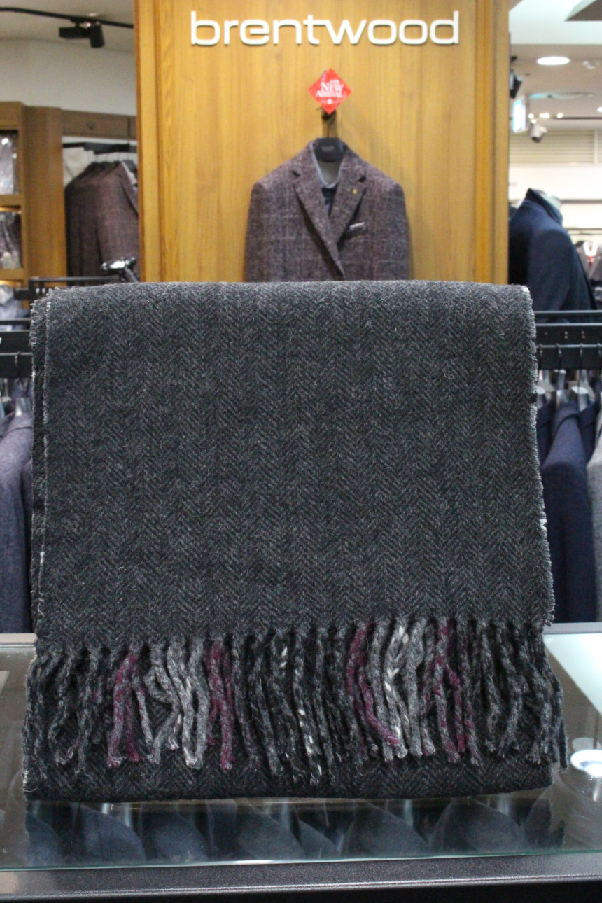 Cashmere Wool Muffler BREEWOOD Men's winter fit