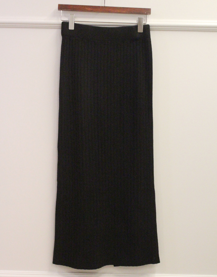 Free Shipping Long-sleeved knit skirt H. line Goli