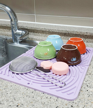 Maze Search Drying Mat 4color Silicone Tool Kitche