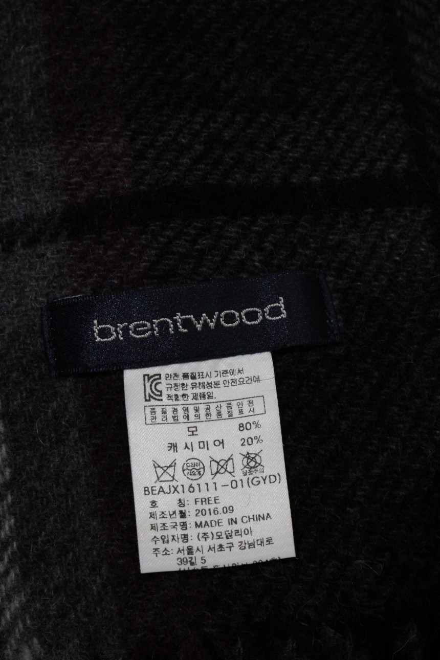 Cashmere Wool Muffler BREEWOOD Men's winter fit