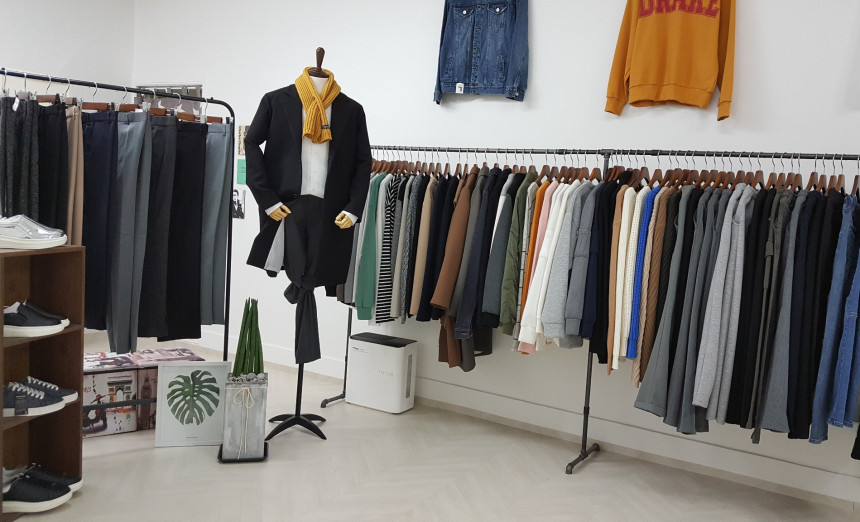 Couple knit scarf 6color Vivid color Basics Unique