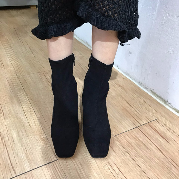 Suede angle boots 30s Women's high-class design