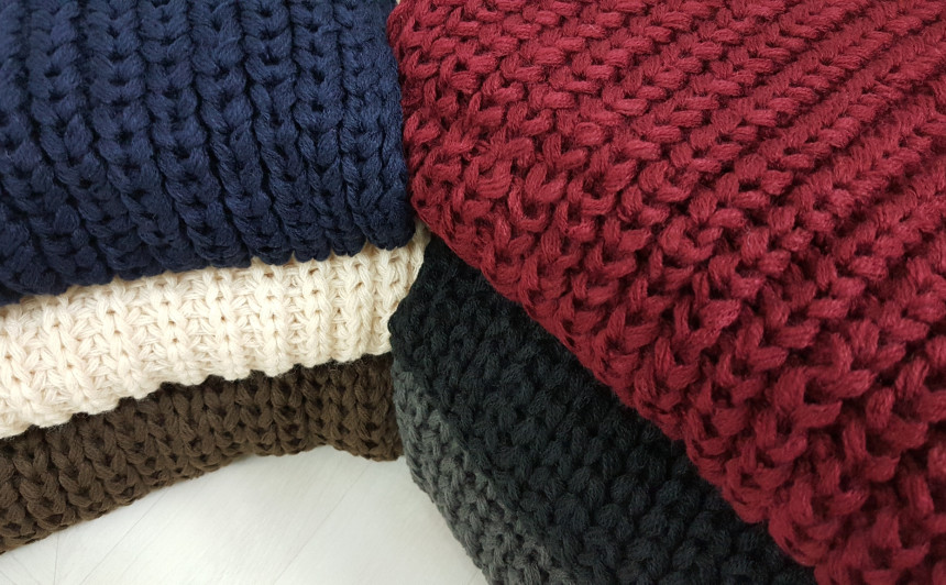 Couple knit scarf 6color Vivid color Basics Unique