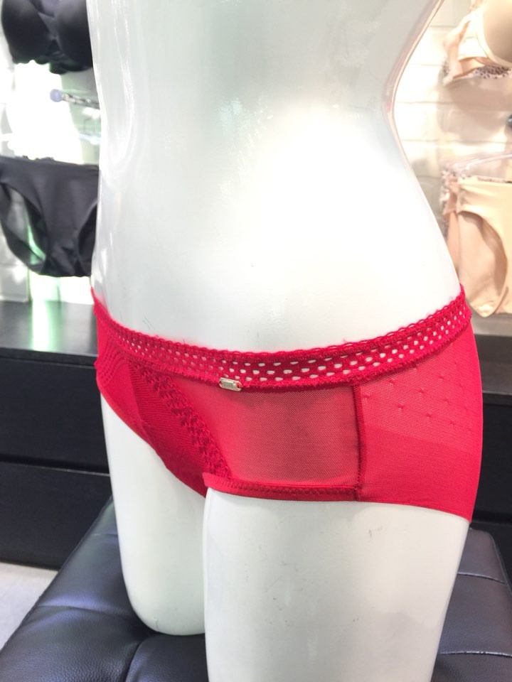 Women Underwear Eleanor Red Flower Lace Deep V Hea