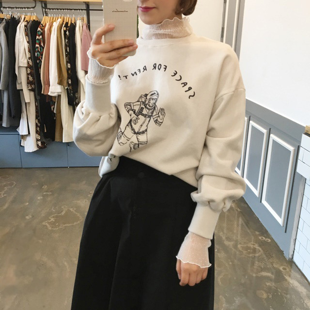 High-waisted button Long skirt Winter button A-lin