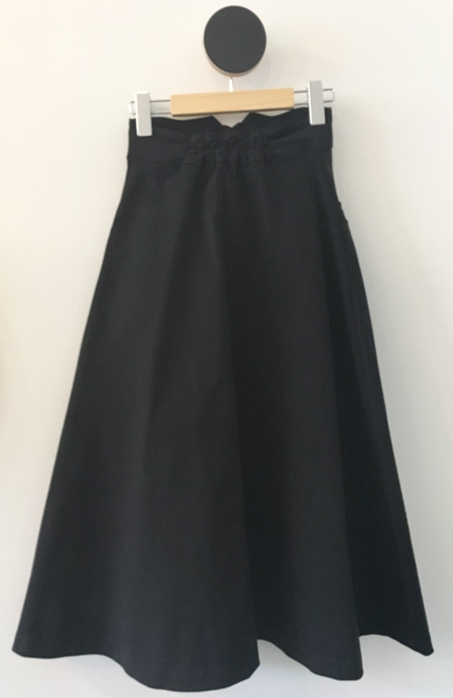 High-waisted button Long skirt Winter button A-lin