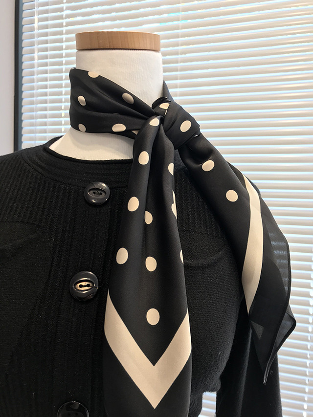 Silk scarf Natural and clean modern sensibility Ur