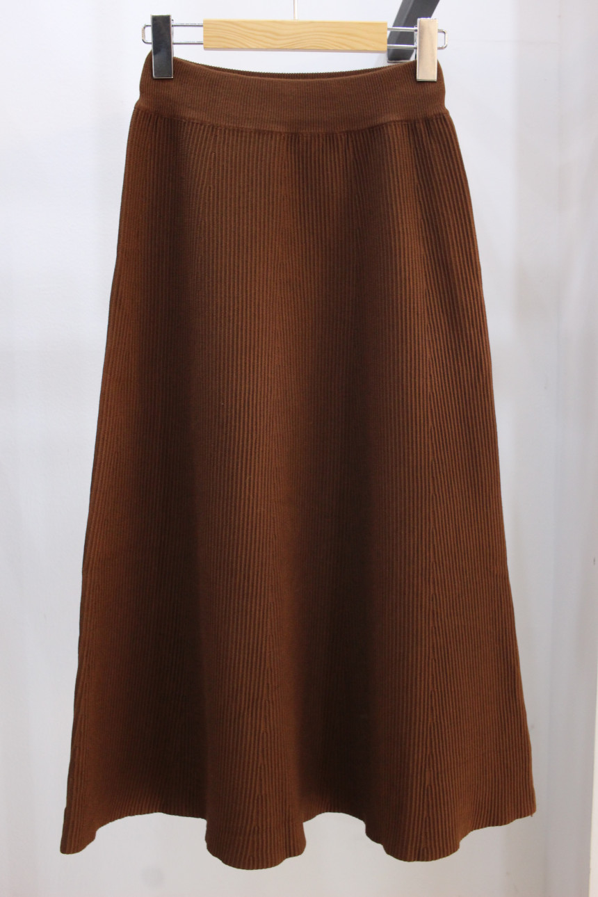 Flare knit long skirt a line Goliath bending Twent