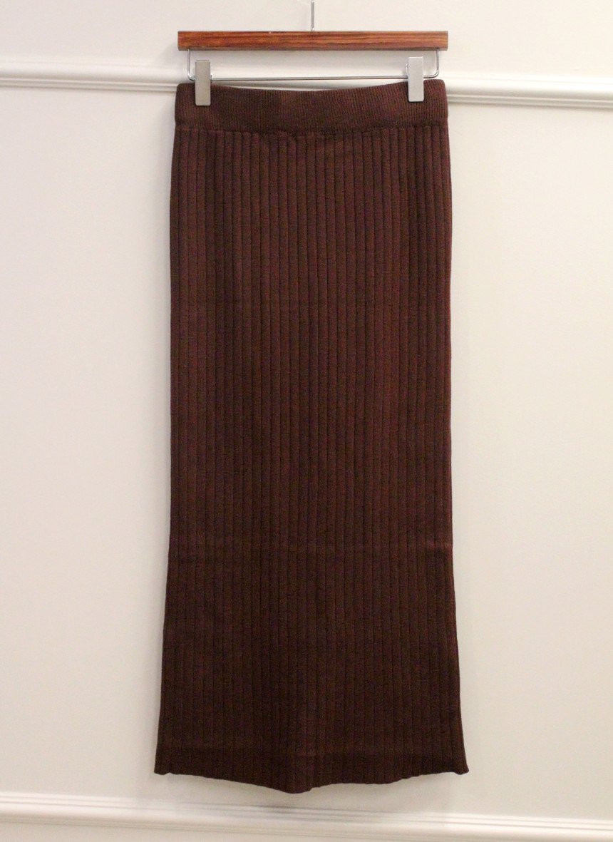 Free Shipping Long-sleeved knit skirt H. line Goli