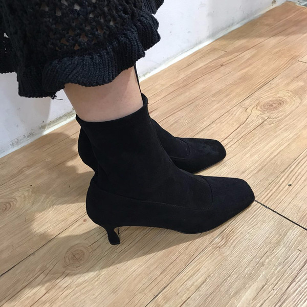 Suede angle boots 30s Women's high-class design