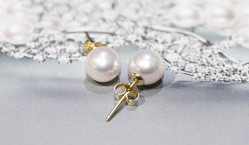 14K 18K 단아한 아코야 해수 진주귀걸이 8.5mm 9mm AAA+(감정서 포함)