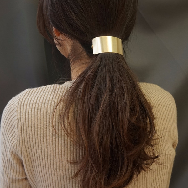 Hair Accessories Simple matte metal ponytail