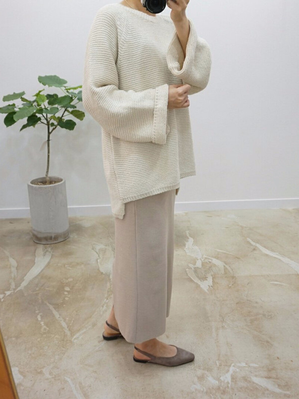 Tight Knit Long Skirt Skirt Fall Clear Slim 30s Wo