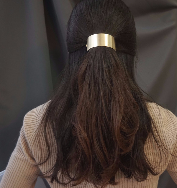 Hair Accessories Simple matte metal ponytail