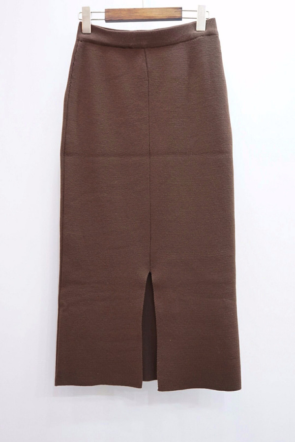 Tight Knit Long Skirt Skirt Fall Clear Slim 30s Wo