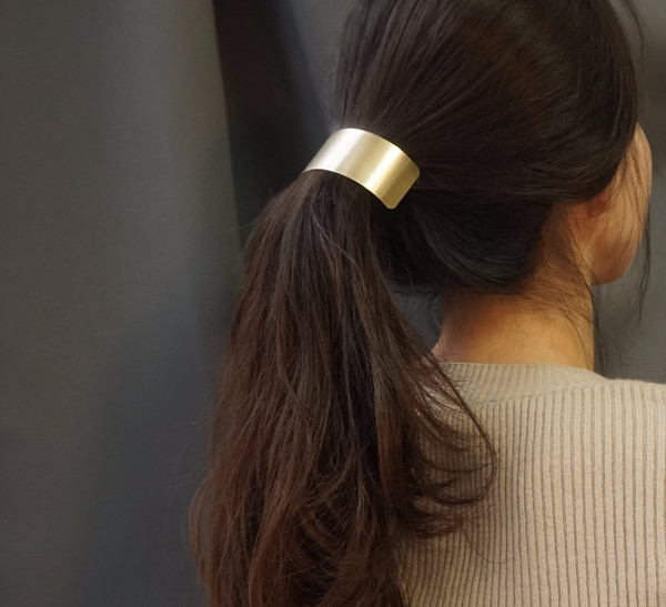 Hair Accessories Simple matte metal ponytail