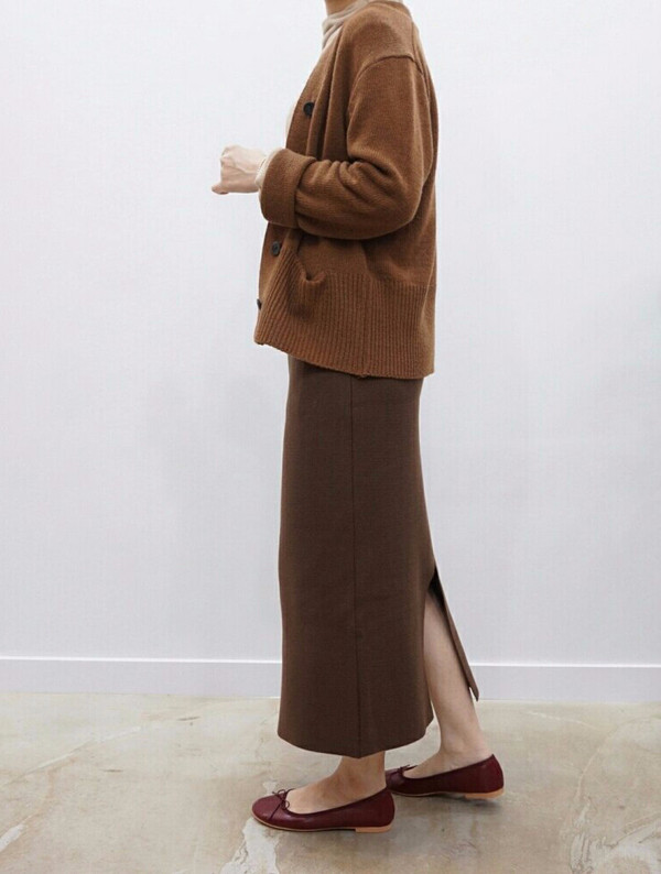 Tight Knit Long Skirt Skirt Fall Clear Slim 30s Wo