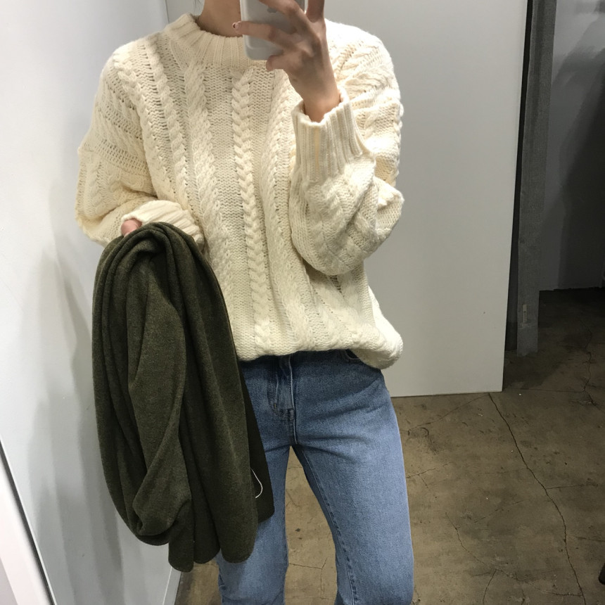 Wool Knit Muffler Women Men Unisex Basic Basic Win