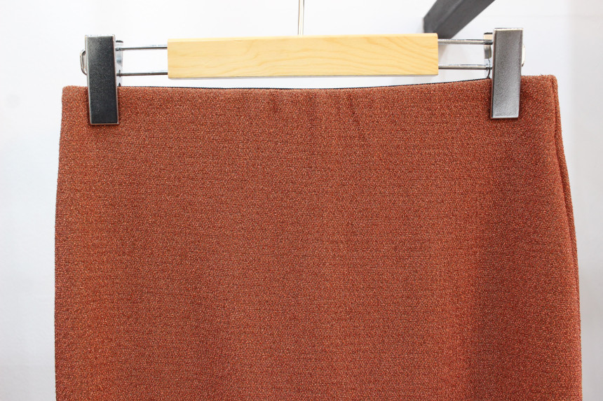 h line sparkling long skirt high waist year-end lo