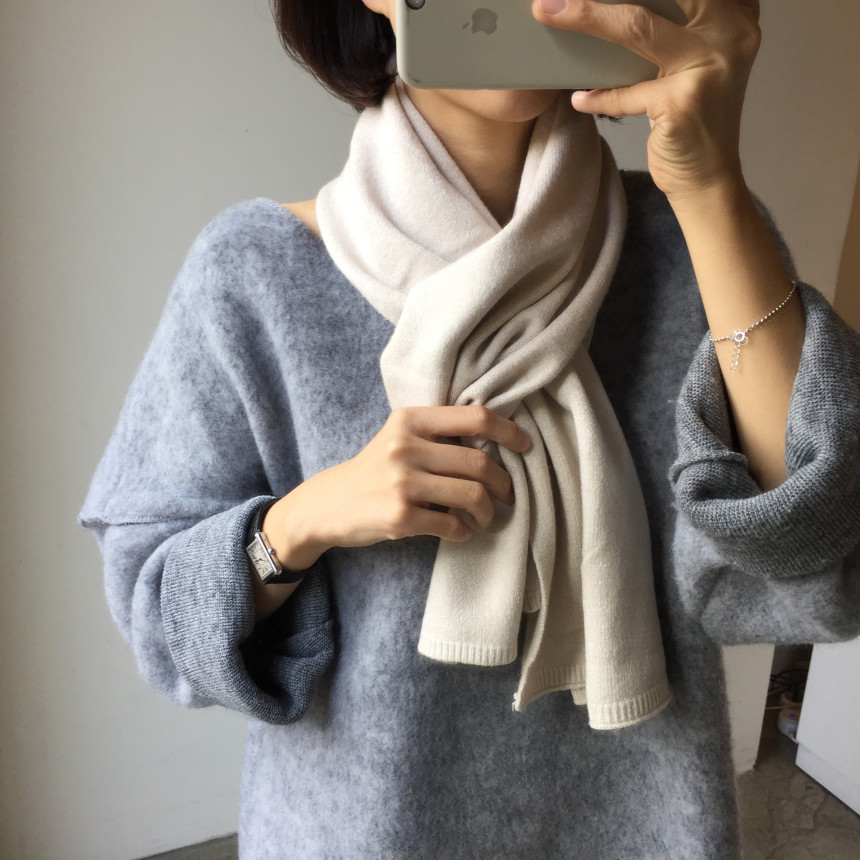 Soft knit muffler