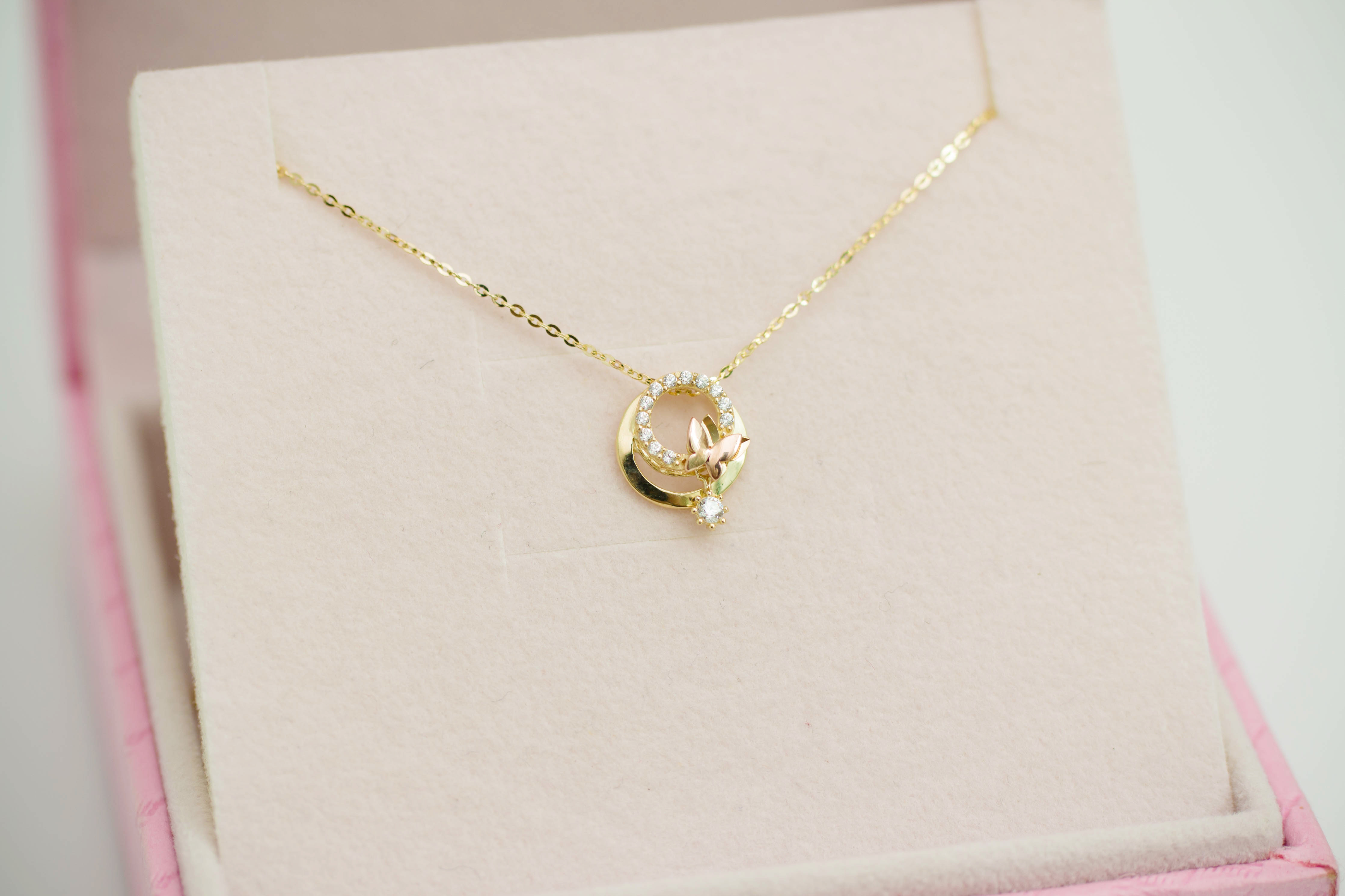 14k Do not Know Butterfly Necklace 14K Women's 