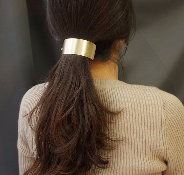 Hair Accessories Simple matte metal ponytail