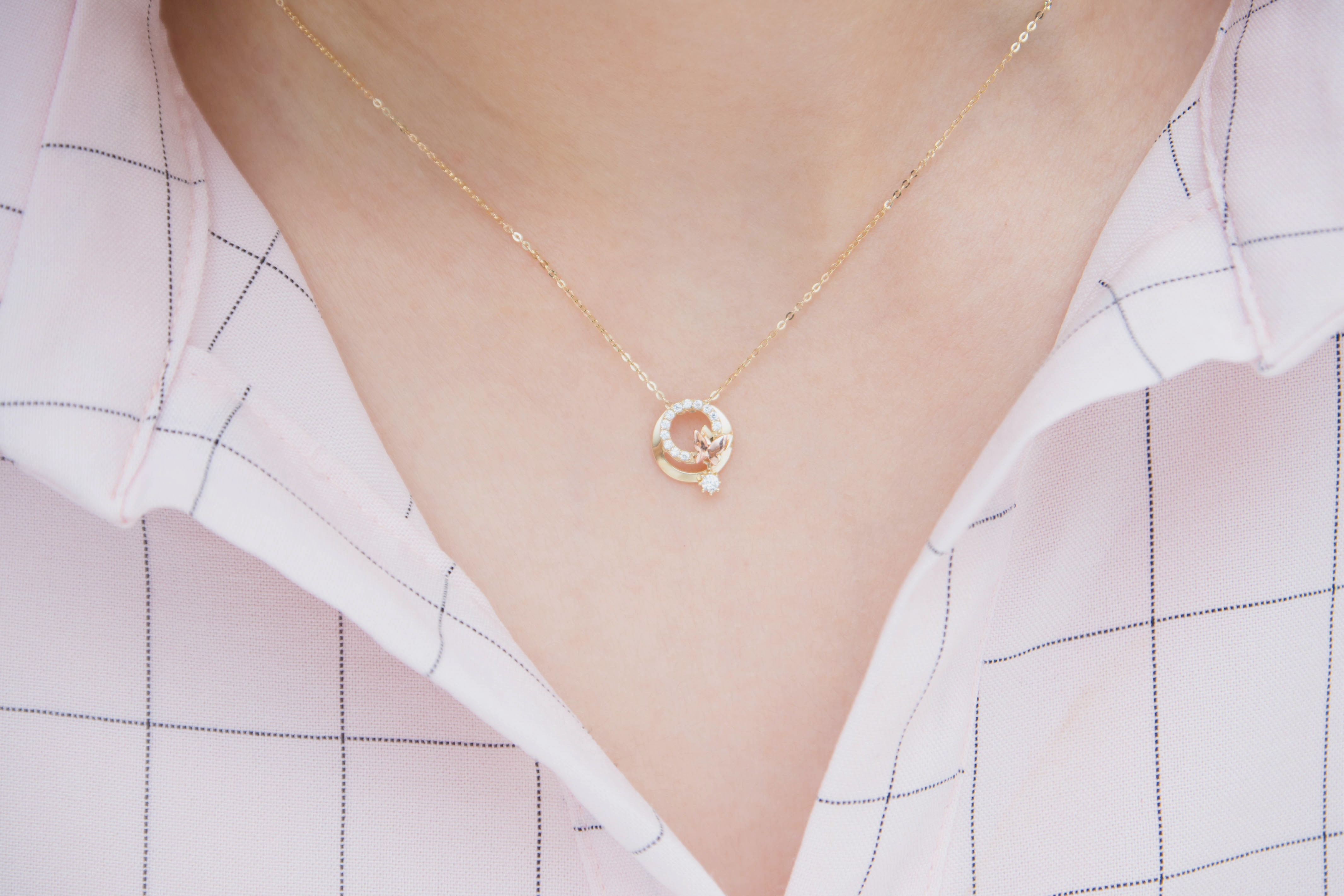 14k Do not Know Butterfly Necklace 14K Women's 