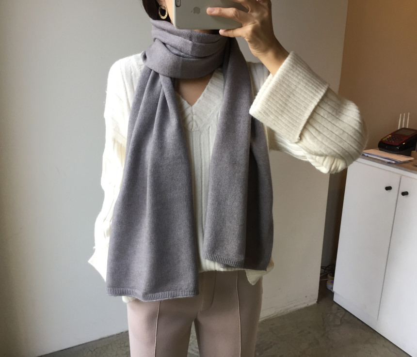 Soft knit muffler