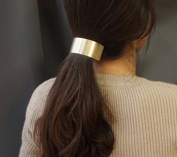 Hair Accessories Simple matte metal ponytail