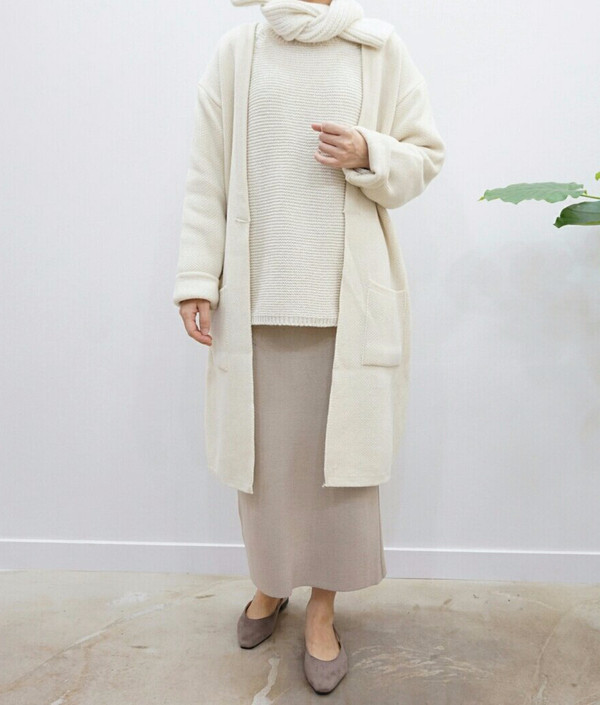 Tight Knit Long Skirt Skirt Fall Clear Slim 30s Wo