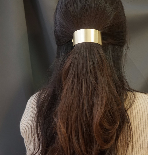 Hair Accessories Simple matte metal ponytail