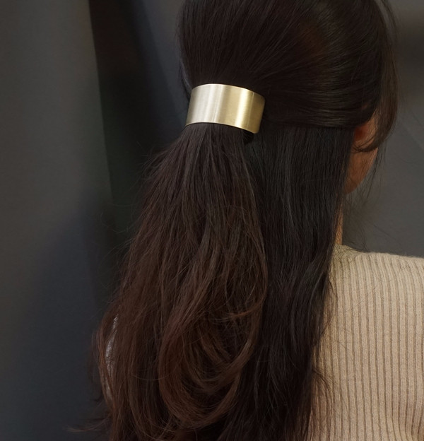 Hair Accessories Simple matte metal ponytail