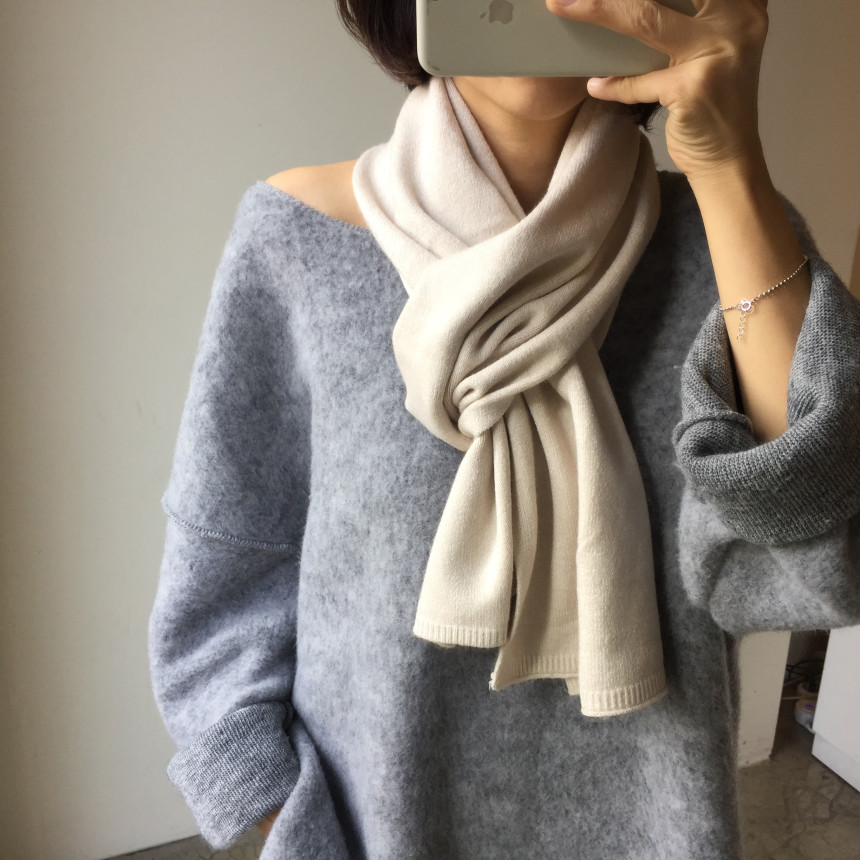 Soft knit muffler