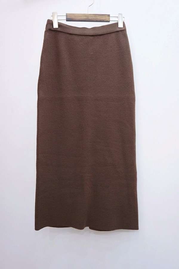 Tight Knit Long Skirt Skirt Fall Clear Slim 30s Wo