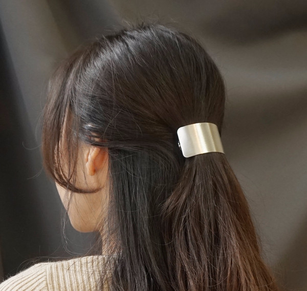 Hair Accessories Simple matte metal ponytail