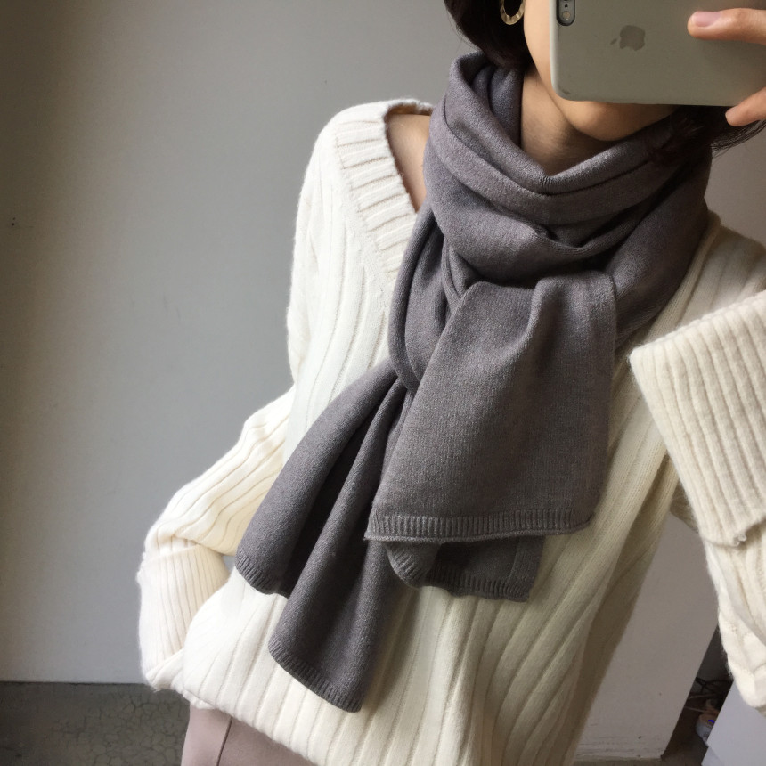 Soft knit muffler