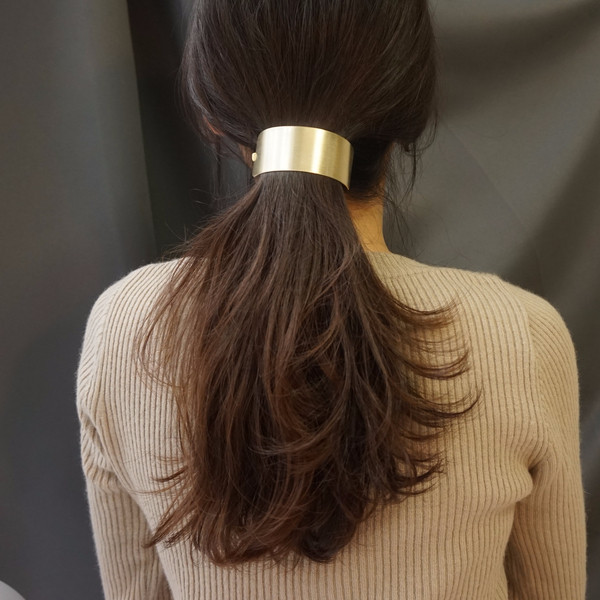 Hair Accessories Simple matte metal ponytail
