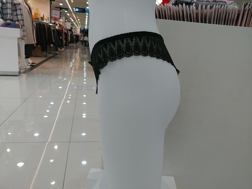 Women Underwear Venus Solv Black Clear Lace T Pant